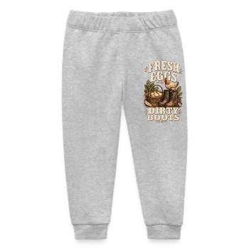 FRESH EGGS DIRTY BOOTS - Baby Organic Sweatpants by Stanley/Stella - heather grey - Front