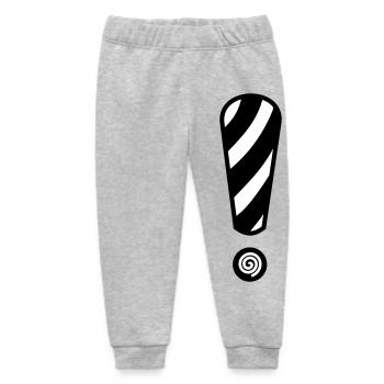 SchwarzWeiß Spiralstreifen - Baby Organic Jogginghose Baby Tumbler von Stanley/Stella - Grau meliert - Vorne