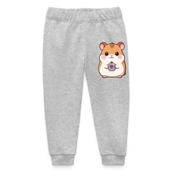 Kawaii Hamster niedliches Geschenk Geburtstag - Baby Organic Jogginghose Baby Tumbler von Stanley/Stella - Grau meliert - Vorne