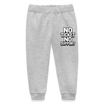 No Ticket No Support Computer Scientist IT Administrator - Baby Organic Sweatpants by Stanley/Stella - heather grey - Front