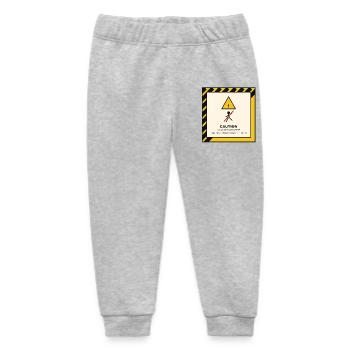 Vorsicht Couch-Potato Zone - Baby Organic Jogginghose Baby Tumbler von Stanley/Stella - Grau meliert - Vorne