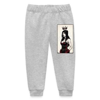 Gothic Königin im Korsett - Baby Organic Jogginghose Baby Tumbler von Stanley/Stella - Grau meliert - Vorne