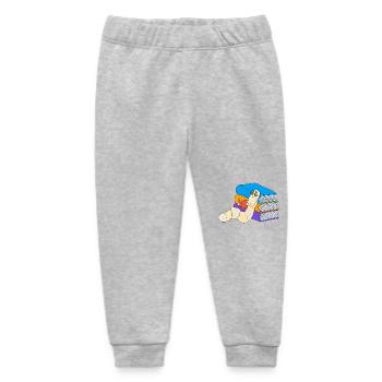 Bücherwurm lesen Buchliebe Leseratte Literatur - Baby Organic Jogginghose Baby Tumbler von Stanley/Stella - Grau meliert - Vorne