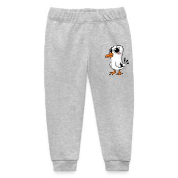 Niedliche Möwe - Baby Organic Jogginghose Baby Tumbler von Stanley/Stella - Grau meliert - Vorne