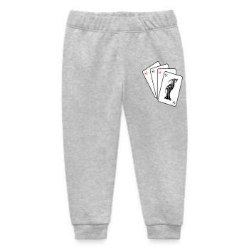 Grim Reaper Cards - Baby Organic Sweatpants by Stanley/Stella - heather grey - Front