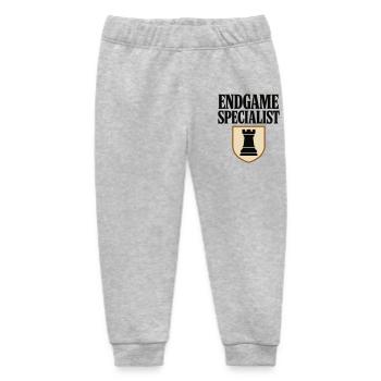 Chess Endgame Specialist - Design Tour - Baby Organic Sweatpants by Stanley/Stella - heather grey - Front