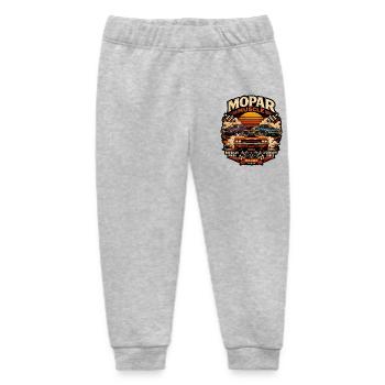 Mopar Muscle Retro Sonnenuntergang Power US Car  - Baby Organic Jogginghose Baby Tumbler von Stanley/Stella - Grau meliert - Vorne