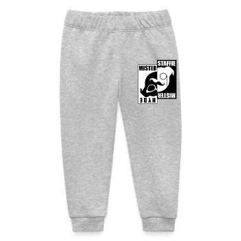 Mister Staffie Mister Hyde - 030 - Baby Organic Jogginghose Baby Tumbler von Stanley/Stella - Grau meliert - Vorne