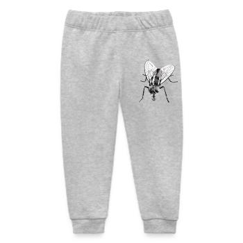 Black Bow Tie - Baby Organic Sweatpants by Stanley/Stella - heather grey - Front