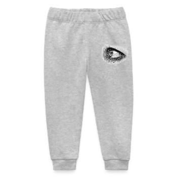 Beautiful woman eye in full mascara - Baby Organic Sweatpants by Stanley/Stella - heather grey - Front