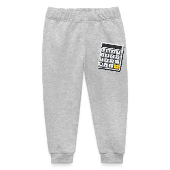 Carnival Costume Calculator Math Teacher - Baby Organic Sweatpants by Stanley/Stella - heather grey - Front