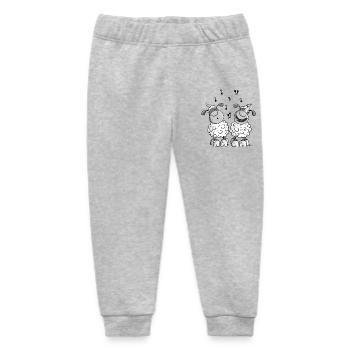 Musikalische Schafe - Baby Organic Jogginghose Baby Tumbler von Stanley/Stella - Grau meliert - Vorne