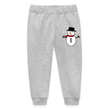 I CAN'T. SKI. SKI. RACKET. SNOW. SNOWBOARDING - Baby Organic Sweatpants by Stanley/Stella - heather grey - Front