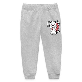 snail naughty tongue sticking out nasty small cool - Baby Organic Sweatpants by Stanley/Stella - heather grey - Front