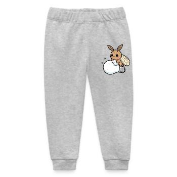 Moth Polishes Lamp - Baby Organic Sweatpants by Stanley/Stella - heather grey - Front