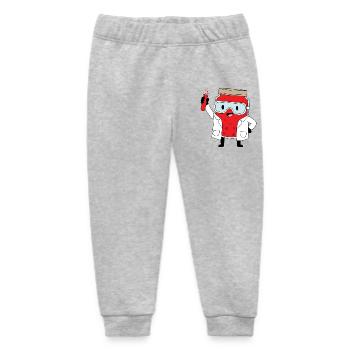 Laborheld Jamflasche Cartoon - Baby Organic Jogginghose Baby Tumbler von Stanley/Stella - Grau meliert - Vorne