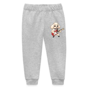 Pfotengitarrist Hund mit E-Gitarre - Baby Organic Jogginghose Baby Tumbler von Stanley/Stella - Grau meliert - Vorne