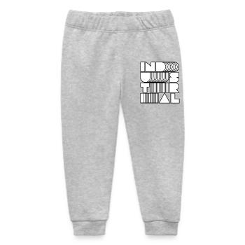 Industrielle Op-Art-Buchstaben - Baby Organic Jogginghose Baby Tumbler von Stanley/Stella - Grau meliert - Vorne