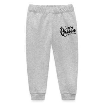 Jogging Queen Queen Jogging Running Sports Gift - Baby Organic Sweatpants by Stanley/Stella - heather grey - Front