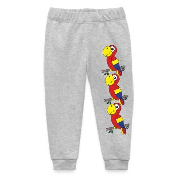 papagei drillinge - Baby Organic Jogginghose Baby Tumbler von Stanley/Stella - Grau meliert - Vorne
