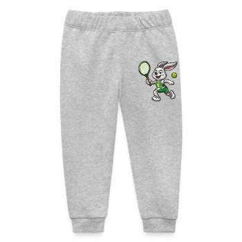 Hoppel Tennis Serve Hero - Baby Organic Sweatpants by Stanley/Stella - heather grey - Front