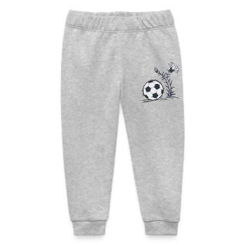 Football as a cactus - Baby Organic Sweatpants by Stanley/Stella - heather grey - Front
