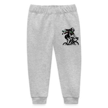 Cycling Mona Lisa - Baby Organic Jogginghose Baby Tumbler von Stanley/Stella - Grau meliert - Vorne