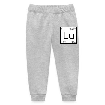 Lu Element Art Minimal Chemistry - Baby Organic Sweatpants by Stanley/Stella - heather grey - Front