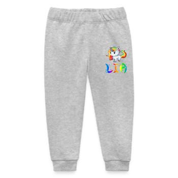 Lia Unicorn - Baby Organic Sweatpants by Stanley/Stella - heather grey - Front