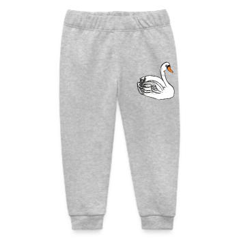 schwan swan - Baby Organic Jogginghose Baby Tumbler von Stanley/Stella - Grau meliert - Vorne
