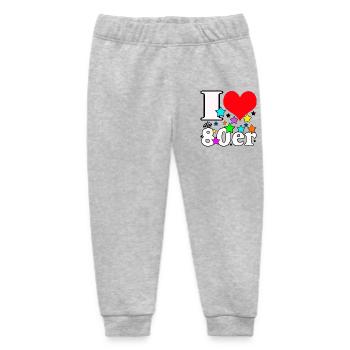80er Party Retro ,I Love die 80er, 80er Jahre (25) - Baby Organic Jogginghose Baby Tumbler von Stanley/Stella - Grau meliert - Vorne
