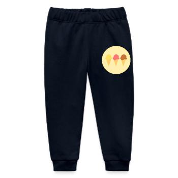 crème glacée crème glacée fraise glace vanille crème glacée chocolat glace - Pantalon de jogging bébé bio Stanley/Stella - marine - Devant