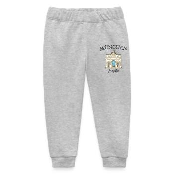 Siegestor München, Friedensmahnmal - Baby Organic Jogginghose Baby Tumbler von Stanley/Stella - Grau meliert - Vorne