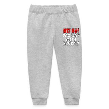 SCHULD BRUDER - Baby Organic Jogginghose Baby Tumbler von Stanley/Stella - Grau meliert - Vorne