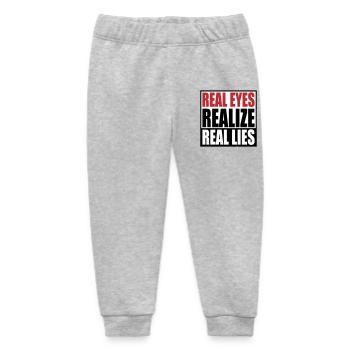 realize real eyes reall lies | Farben änderbar - Baby Organic Jogginghose Baby Tumbler von Stanley/Stella - Grau meliert - Vorne