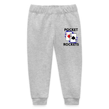 Jeux de casino Poker Jeu de cartes Déclaration Jackpot - Pantalon de jogging bébé bio Stanley/Stella - gris chiné - Devant