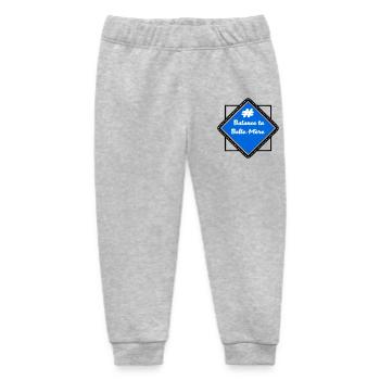 # Throw your mother-in-law - Baby Organic Sweatpants by Stanley/Stella - heather grey - Front