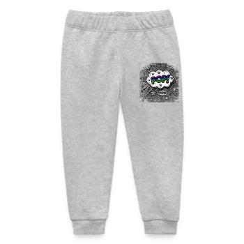 POP Clouds Pop Art Style + Color Spectrum - Baby Organic Sweatpants by Stanley/Stella - heather grey - Front