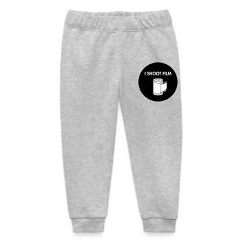 I Shoot Film - Baby Organic Sweatpants by Stanley/Stella - heather grey - Front