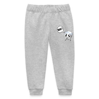 SHY HALLOWEEN GHOSTS - Baby Organic Sweatpants by Stanley/Stella - heather grey - Front
