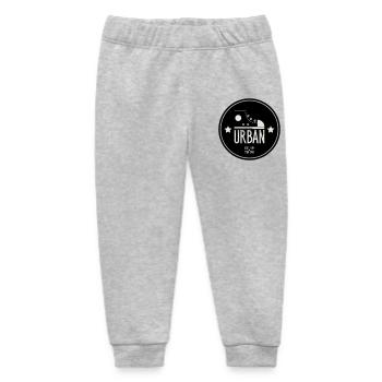 Urban Style Badge Featuring Red Sneaker and Bold  - Pantalon de jogging bébé bio Stanley/Stella - gris chiné - Devant