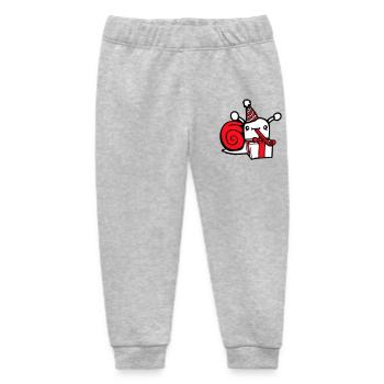 Snail Birthday Party Gifts Hat Cute - Baby Organic Sweatpants by Stanley/Stella - heather grey - Front