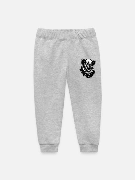 Schwarz-Weiß Clown Grimassen - Baby Organic Jogginghose Baby Tumbler von Stanley/Stella - Grau meliert