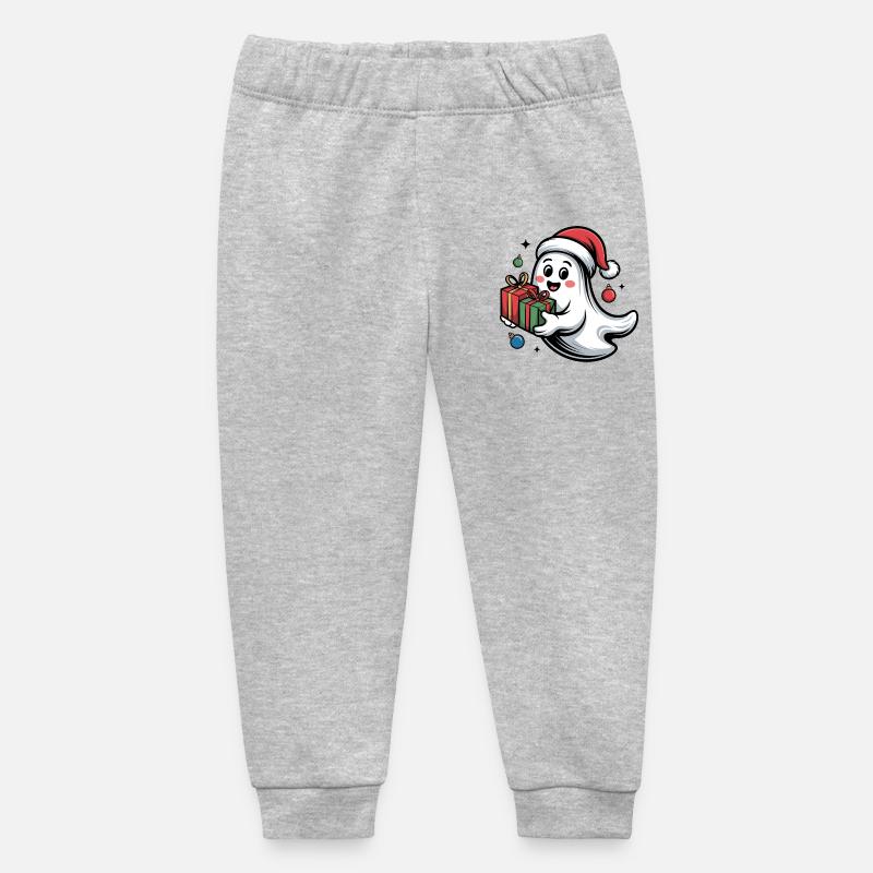 Weihnachtsgeist mit Geschenken - Pantalon de jogging bébé bio Stanley/Stella - gris chiné
