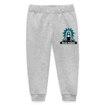 Mind power vrouw - Pantalon de jogging bébé bio Stanley/Stella - gris chiné - Devant