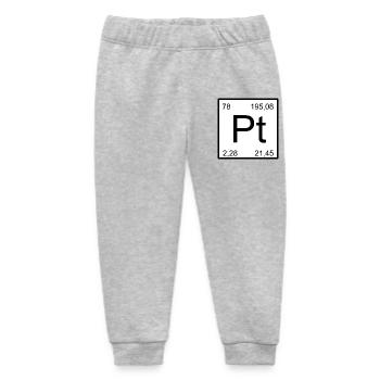 Platinum Pt Element Typog - Baby Organic Sweatpants by Stanley/Stella - heather grey - Front