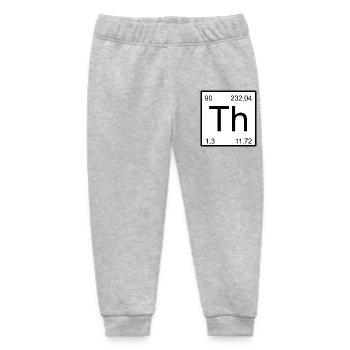 Th Thorium Element Icon Artwork - Baby Organic Sweatpants by Stanley/Stella - heather grey - Front