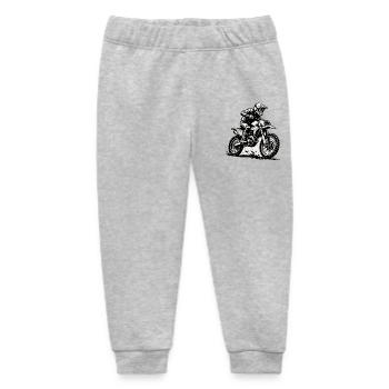 Motocross Fahrer Illustration in Action - Baby Organic Jogginghose Baby Tumbler von Stanley/Stella - Grau meliert - Vorne