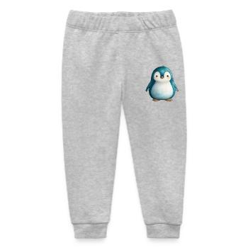Pinguinbaby, Polartier, Eisscholle - Baby Organic Jogginghose Baby Tumbler von Stanley/Stella - Grau meliert - Vorne