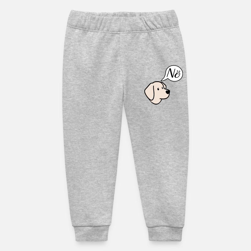 Pas de chiens - Pantalon de jogging bébé bio Stanley/Stella - gris chiné
